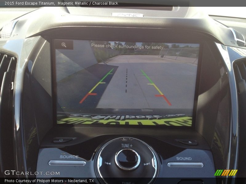 Magnetic Metallic / Charcoal Black 2015 Ford Escape Titanium
