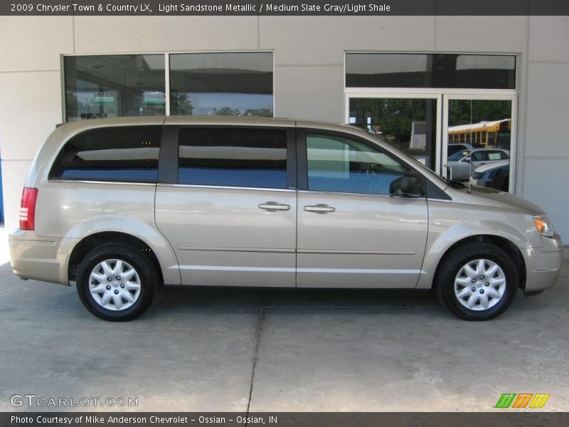 Light Sandstone Metallic / Medium Slate Gray/Light Shale 2009 Chrysler Town & Country LX