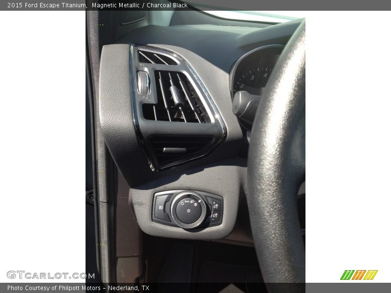 Magnetic Metallic / Charcoal Black 2015 Ford Escape Titanium