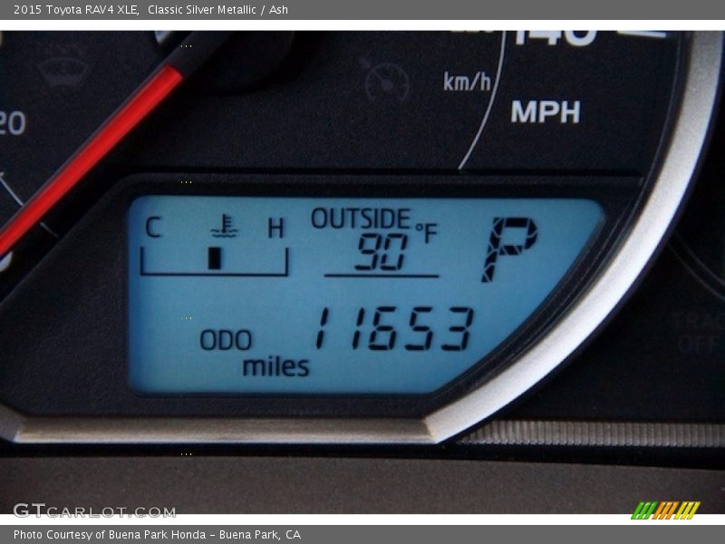 Classic Silver Metallic / Ash 2015 Toyota RAV4 XLE