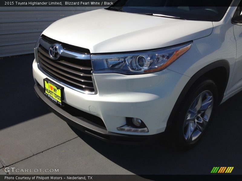 Blizzard Pearl White / Black 2015 Toyota Highlander Limited