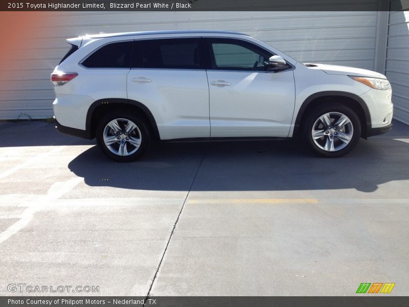 Blizzard Pearl White / Black 2015 Toyota Highlander Limited