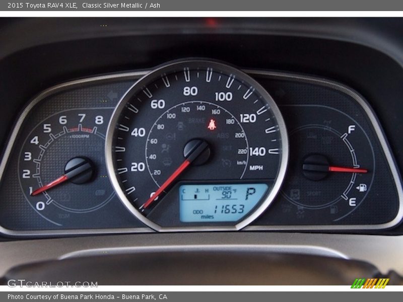 Classic Silver Metallic / Ash 2015 Toyota RAV4 XLE