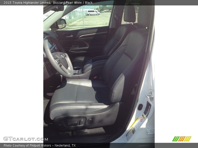 Blizzard Pearl White / Black 2015 Toyota Highlander Limited