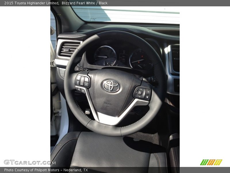 Blizzard Pearl White / Black 2015 Toyota Highlander Limited
