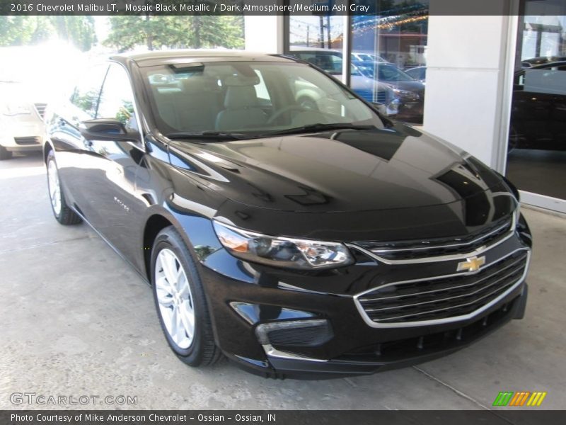 Mosaic Black Metallic / Dark Atmosphere/Medium Ash Gray 2016 Chevrolet Malibu LT