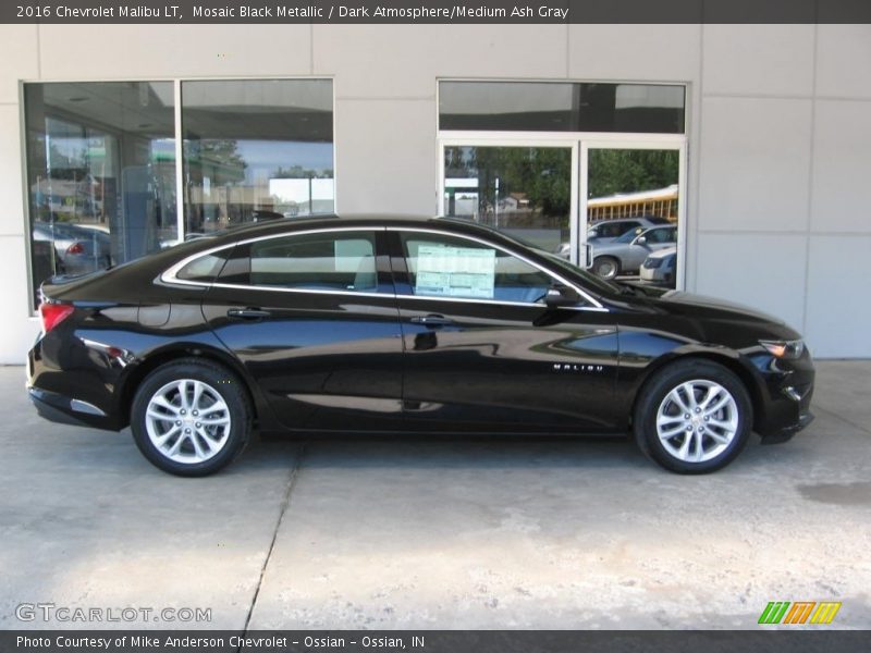 Mosaic Black Metallic / Dark Atmosphere/Medium Ash Gray 2016 Chevrolet Malibu LT