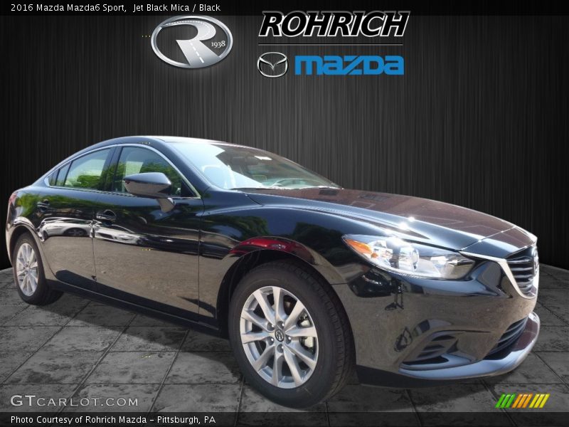 Jet Black Mica / Black 2016 Mazda Mazda6 Sport