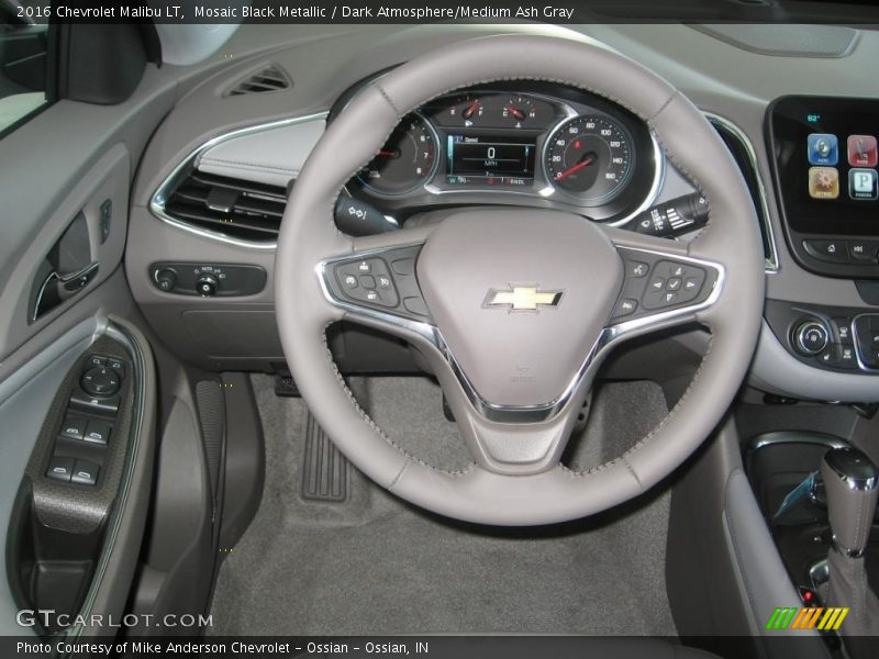 Mosaic Black Metallic / Dark Atmosphere/Medium Ash Gray 2016 Chevrolet Malibu LT