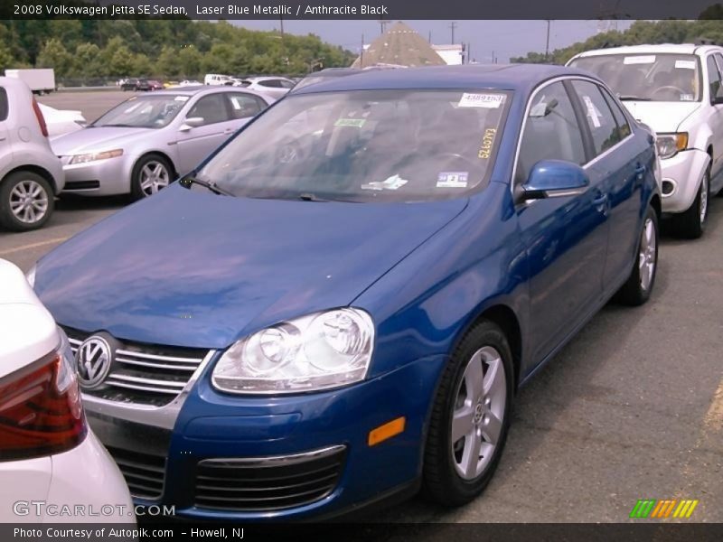 Laser Blue Metallic / Anthracite Black 2008 Volkswagen Jetta SE Sedan