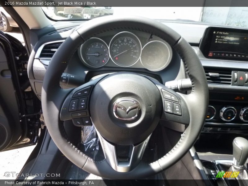 Jet Black Mica / Black 2016 Mazda Mazda6 Sport