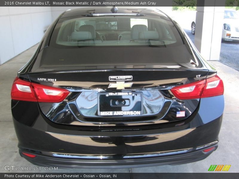 Mosaic Black Metallic / Dark Atmosphere/Medium Ash Gray 2016 Chevrolet Malibu LT