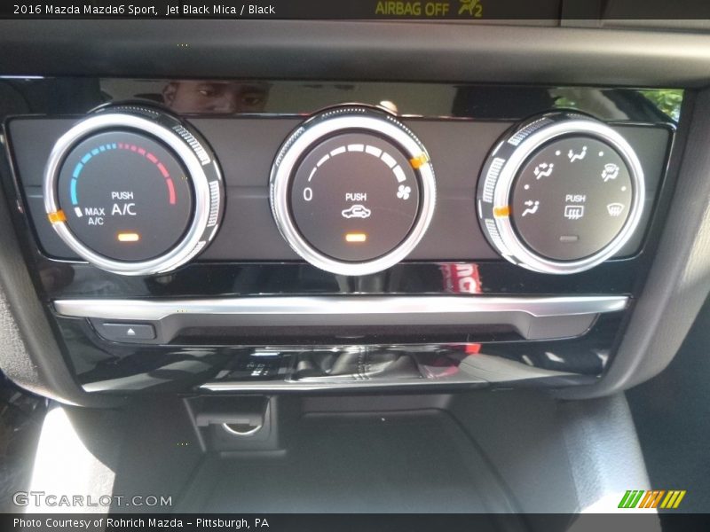 Jet Black Mica / Black 2016 Mazda Mazda6 Sport