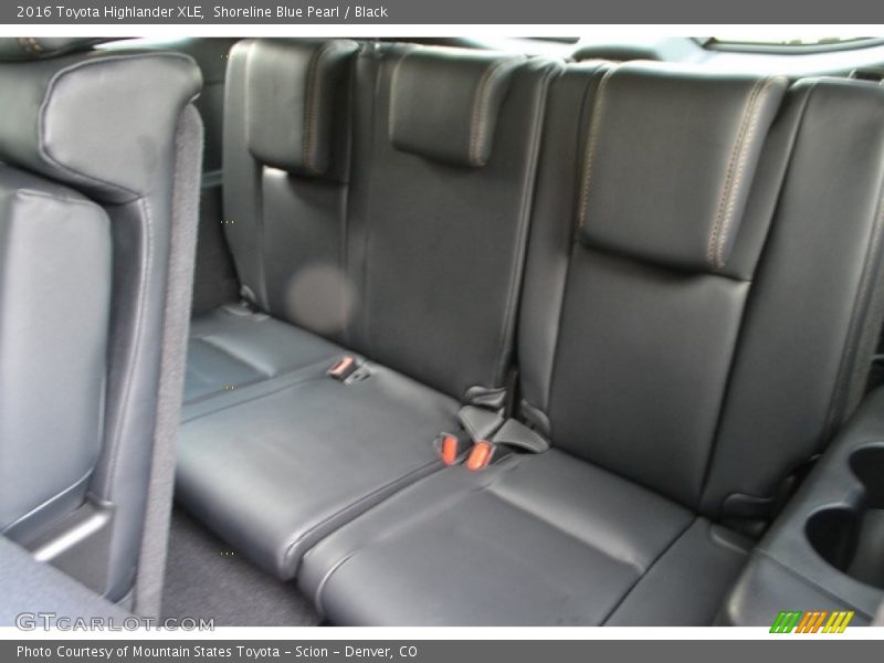 Shoreline Blue Pearl / Black 2016 Toyota Highlander XLE