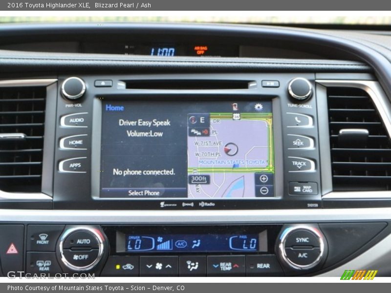 Blizzard Pearl / Ash 2016 Toyota Highlander XLE