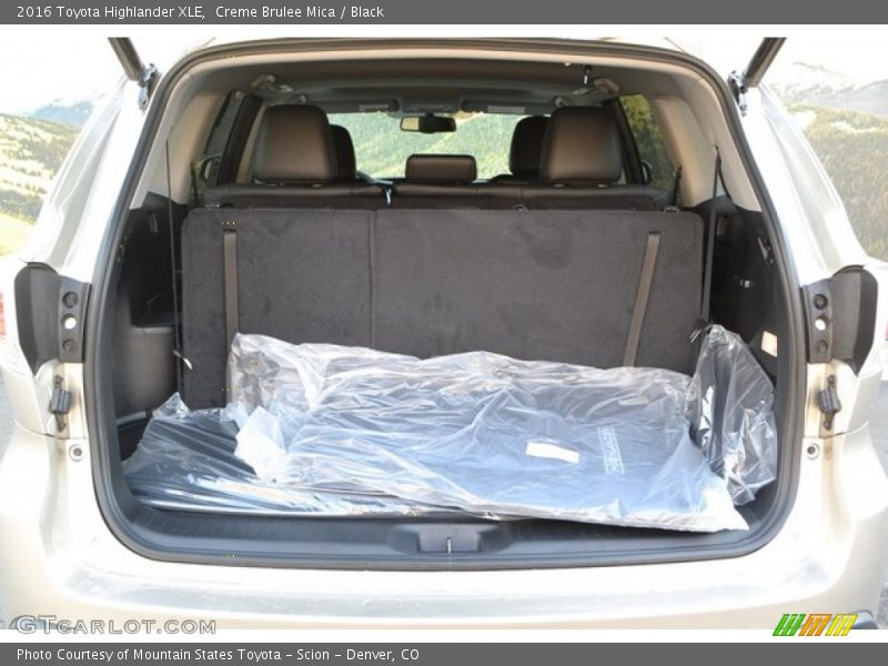 Creme Brulee Mica / Black 2016 Toyota Highlander XLE