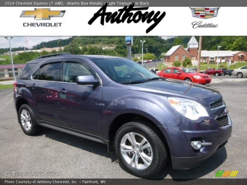 Atlantis Blue Metallic / Light Titanium/Jet Black 2014 Chevrolet Equinox LT AWD
