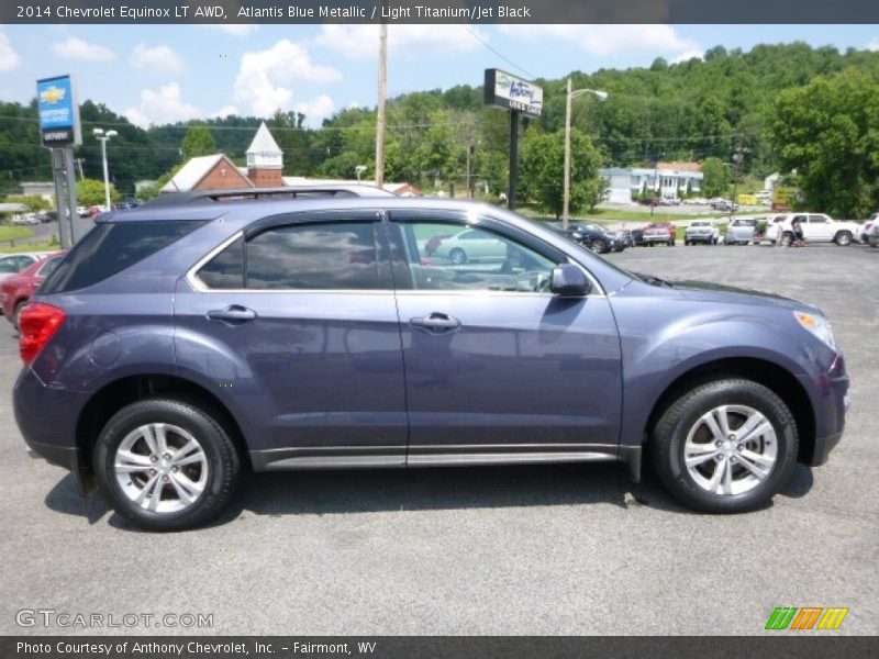 Atlantis Blue Metallic / Light Titanium/Jet Black 2014 Chevrolet Equinox LT AWD