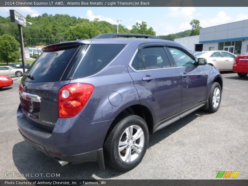 Atlantis Blue Metallic / Light Titanium/Jet Black 2014 Chevrolet Equinox LT AWD