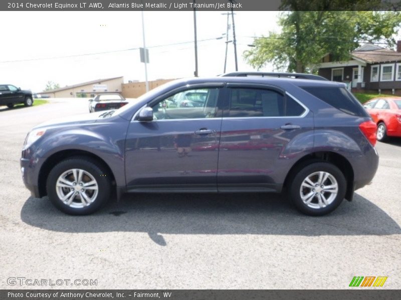 Atlantis Blue Metallic / Light Titanium/Jet Black 2014 Chevrolet Equinox LT AWD