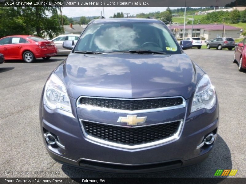 Atlantis Blue Metallic / Light Titanium/Jet Black 2014 Chevrolet Equinox LT AWD