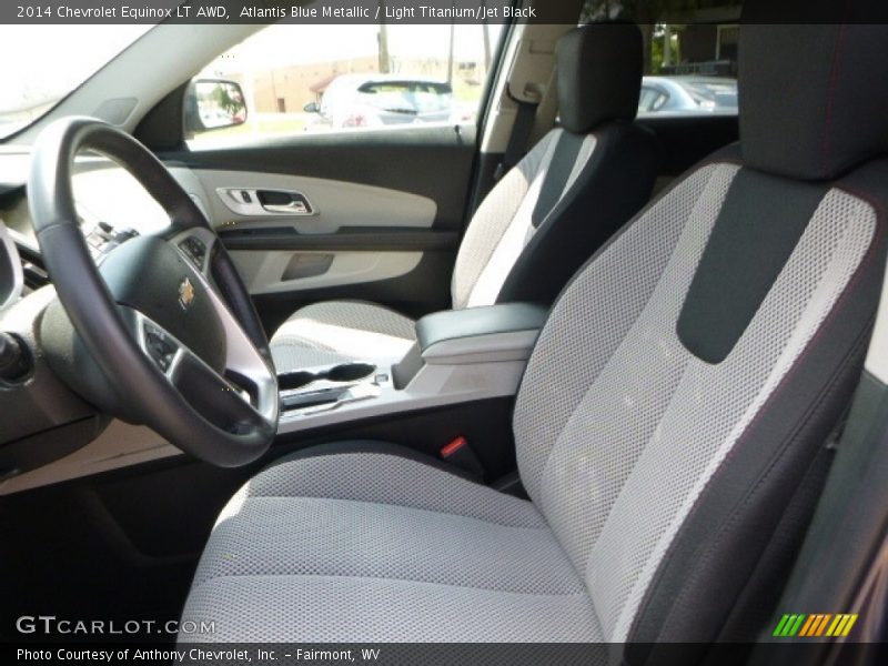 Atlantis Blue Metallic / Light Titanium/Jet Black 2014 Chevrolet Equinox LT AWD