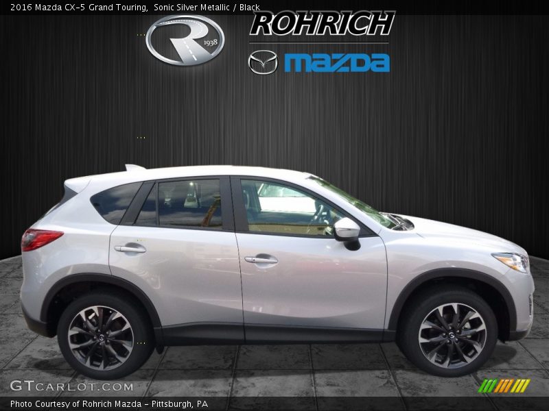 Sonic Silver Metallic / Black 2016 Mazda CX-5 Grand Touring
