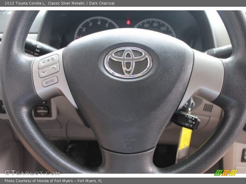 Classic Silver Metallic / Dark Charcoal 2013 Toyota Corolla L