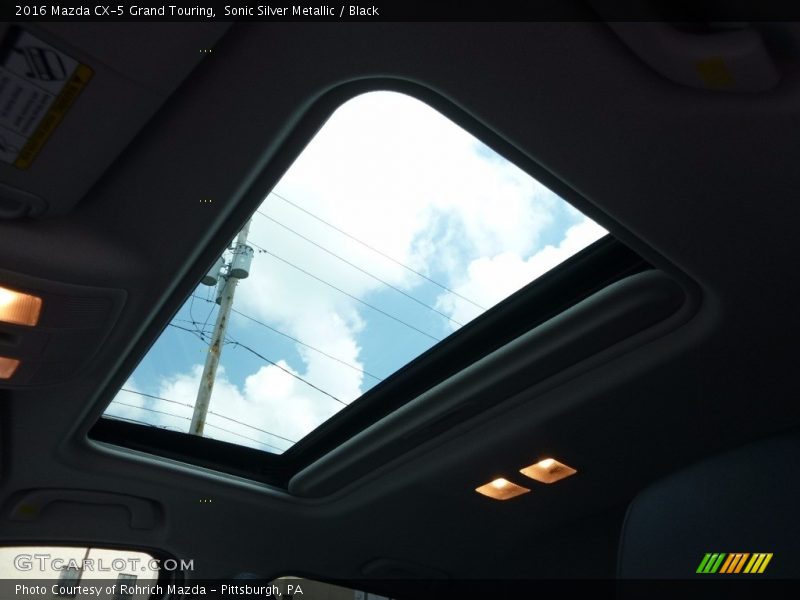 Sonic Silver Metallic / Black 2016 Mazda CX-5 Grand Touring