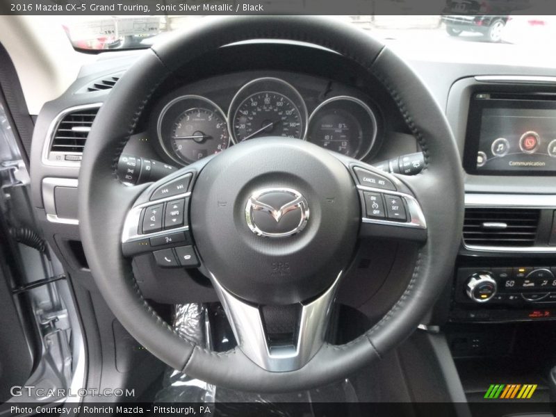 Sonic Silver Metallic / Black 2016 Mazda CX-5 Grand Touring