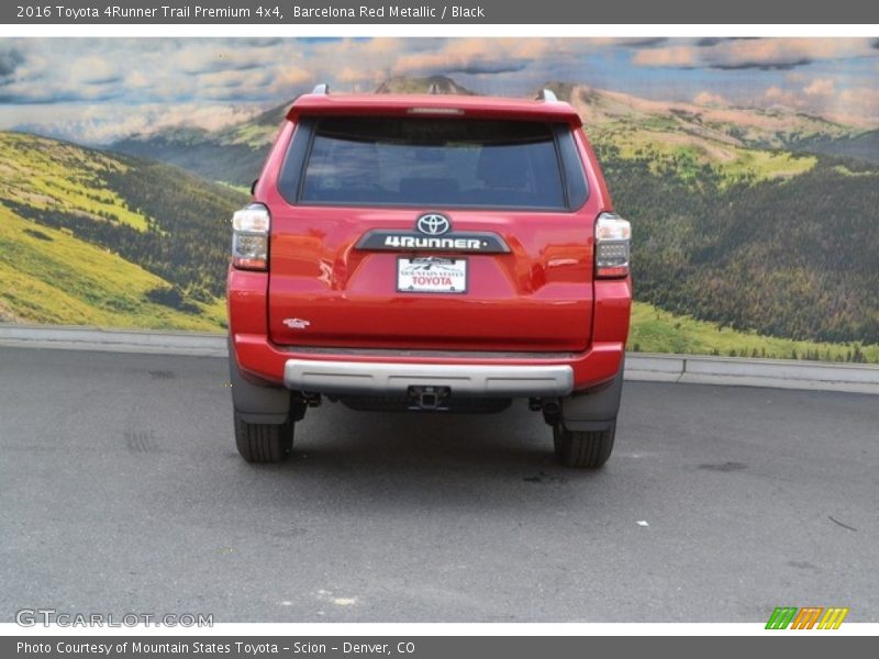 Barcelona Red Metallic / Black 2016 Toyota 4Runner Trail Premium 4x4