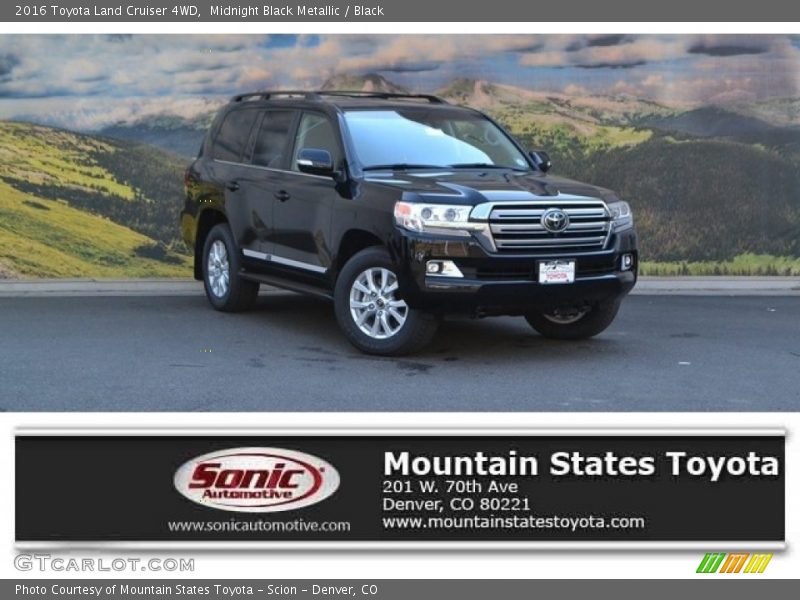 Midnight Black Metallic / Black 2016 Toyota Land Cruiser 4WD