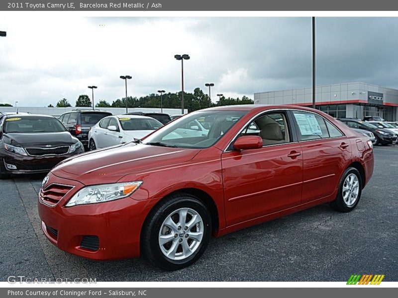 Barcelona Red Metallic / Ash 2011 Toyota Camry LE