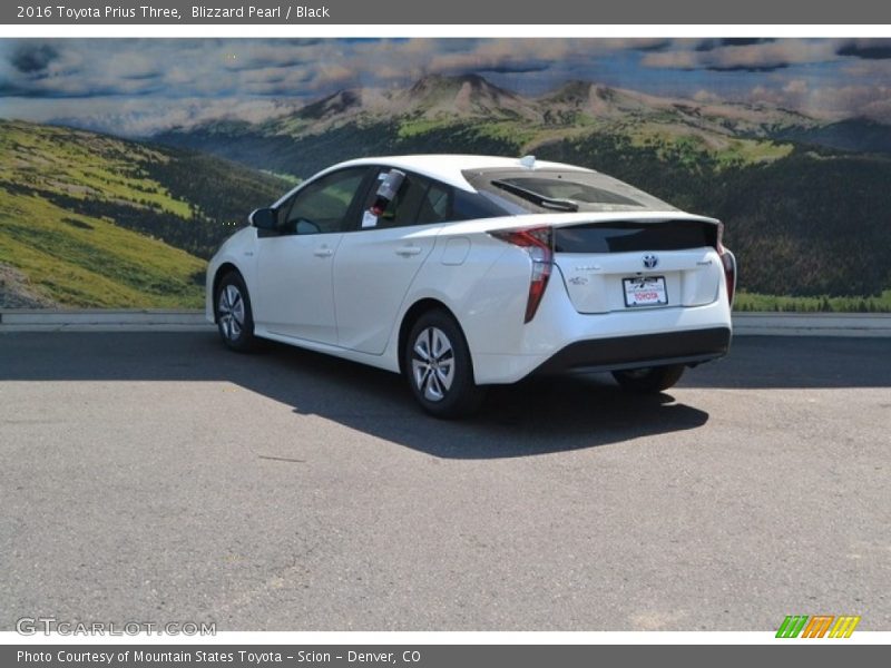Blizzard Pearl / Black 2016 Toyota Prius Three