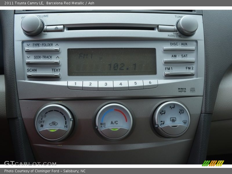 Barcelona Red Metallic / Ash 2011 Toyota Camry LE