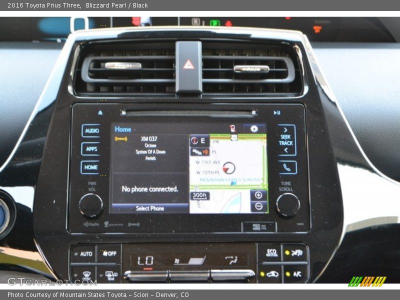 Blizzard Pearl / Black 2016 Toyota Prius Three