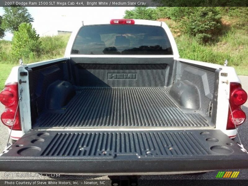 Bright White / Medium Slate Gray 2007 Dodge Ram 1500 SLT Mega Cab 4x4