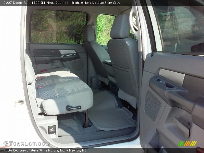 Bright White / Medium Slate Gray 2007 Dodge Ram 1500 SLT Mega Cab 4x4