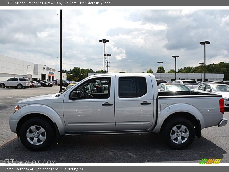 Brilliant Silver Metallic / Steel 2012 Nissan Frontier SL Crew Cab