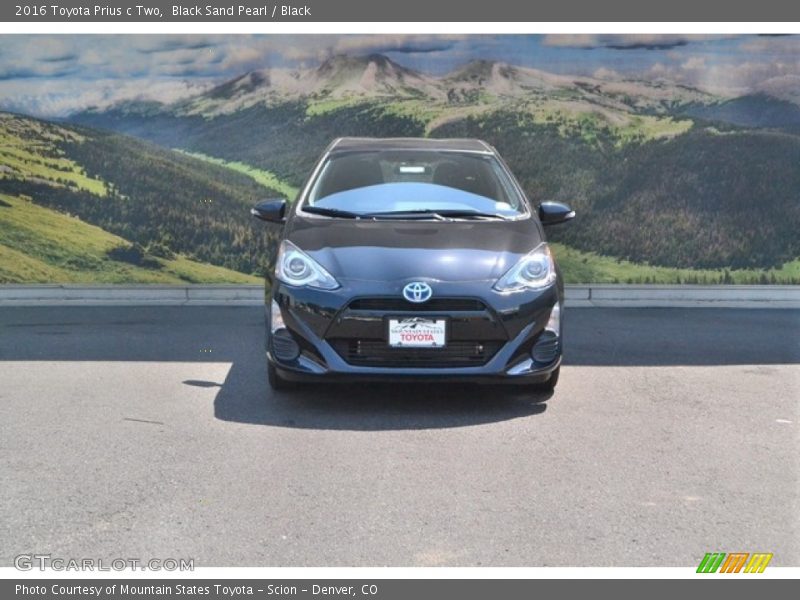 Black Sand Pearl / Black 2016 Toyota Prius c Two