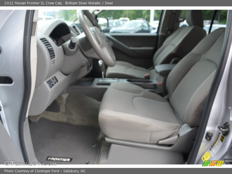 Brilliant Silver Metallic / Steel 2012 Nissan Frontier SL Crew Cab