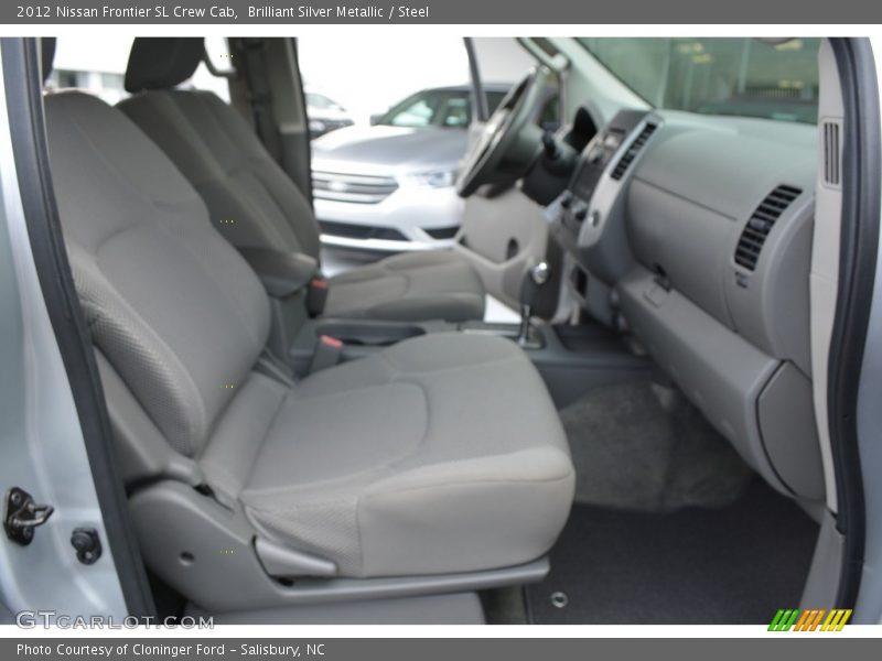 Brilliant Silver Metallic / Steel 2012 Nissan Frontier SL Crew Cab