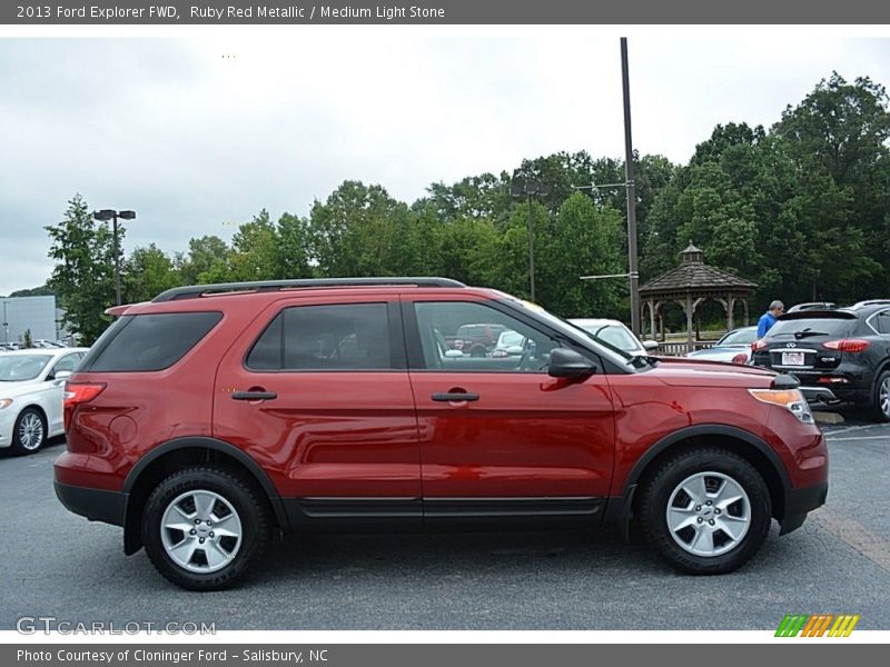 Ruby Red Metallic / Medium Light Stone 2013 Ford Explorer FWD