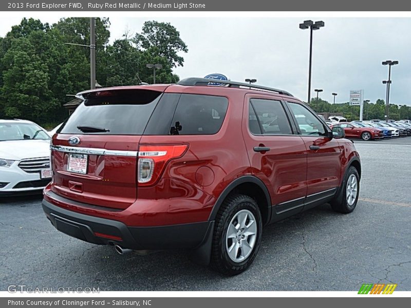 Ruby Red Metallic / Medium Light Stone 2013 Ford Explorer FWD