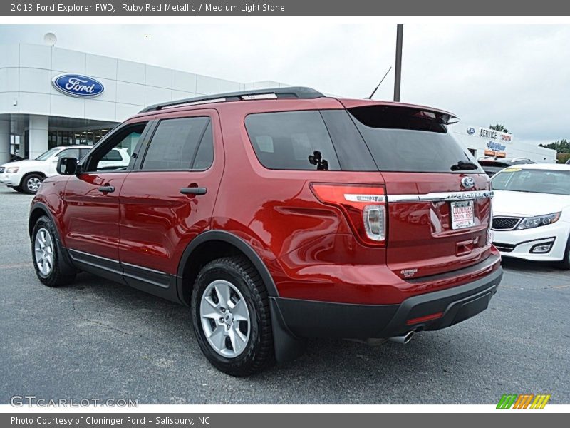 Ruby Red Metallic / Medium Light Stone 2013 Ford Explorer FWD