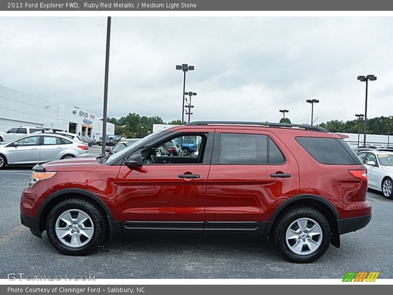 Ruby Red Metallic / Medium Light Stone 2013 Ford Explorer FWD