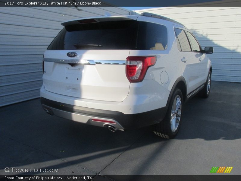 White Platinum / Ebony Black 2017 Ford Explorer XLT