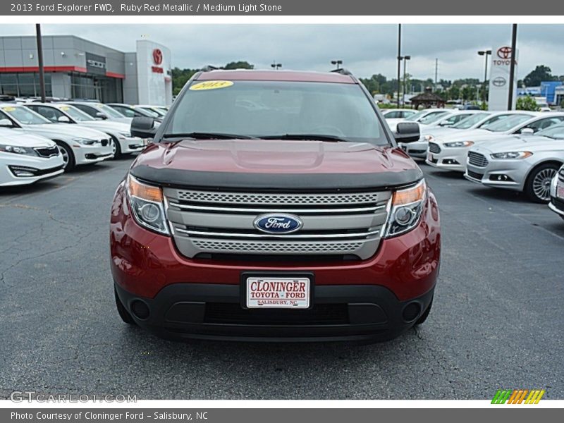 Ruby Red Metallic / Medium Light Stone 2013 Ford Explorer FWD