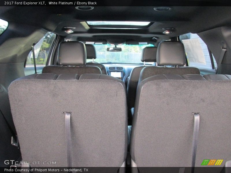 White Platinum / Ebony Black 2017 Ford Explorer XLT