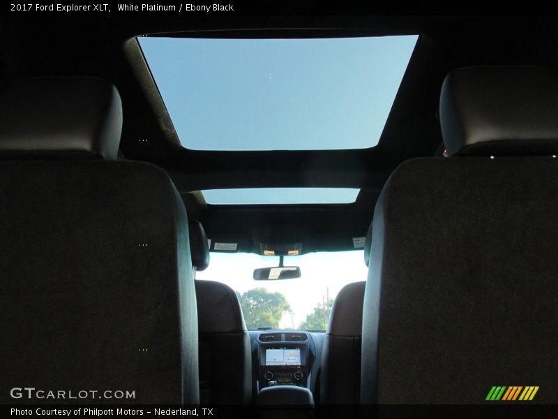 White Platinum / Ebony Black 2017 Ford Explorer XLT